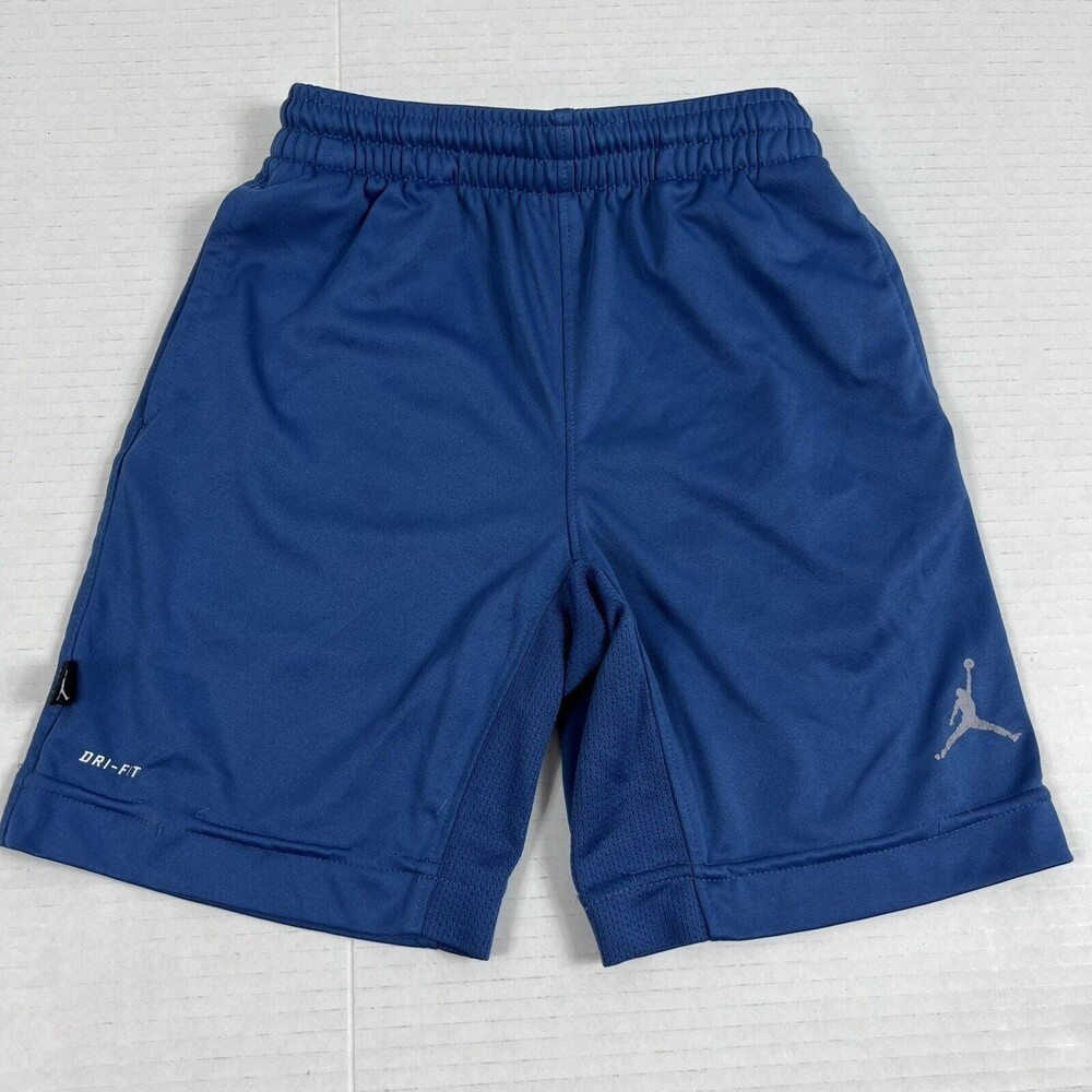 Jordan Shorts Youth Extra Small Blue Jumpman Basketball Drifit Kids Boys